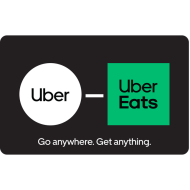 Uber & Uber Eats eGift Card - $250