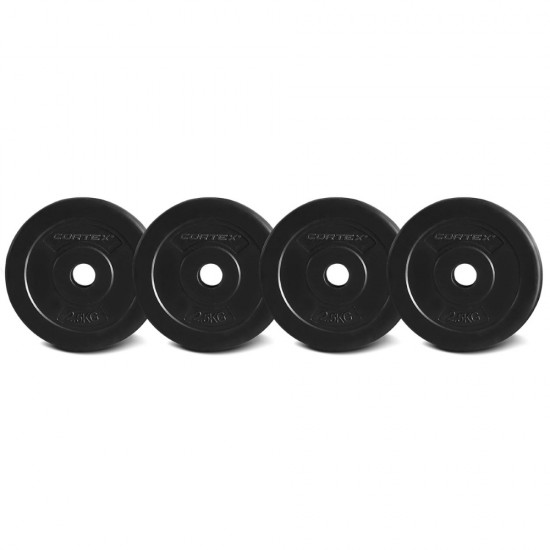 Lifespan Fitness CORTEX 2.5KG ENDURASHELL 25MM STANDARD PLATES (SET OF 4)