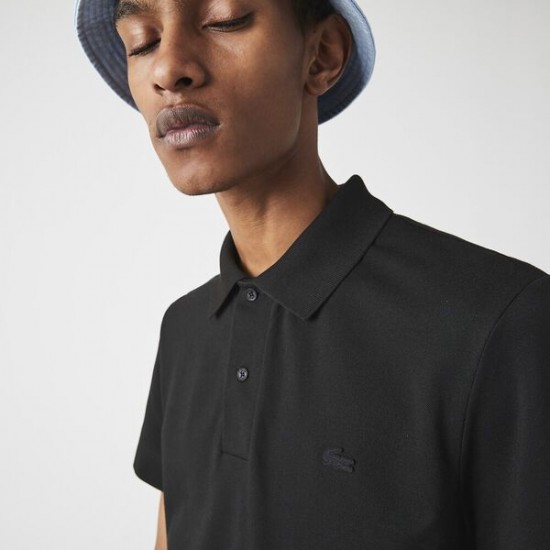 Lacoste Regular Fit Cotton Polo - Black