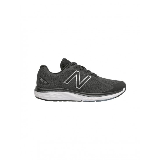 New Balance Fresh Foam 680v7 Black White Mens Wide - Black with White