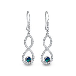 Wellington Jeweller - Infinity Triplet Opal Earrings