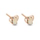 Wellington Jeweller - In-Love Solid Opal Earrings (Rose Gold)