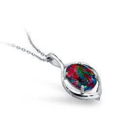 Wellington Jeweller - Royalty Triplet Opal Necklace